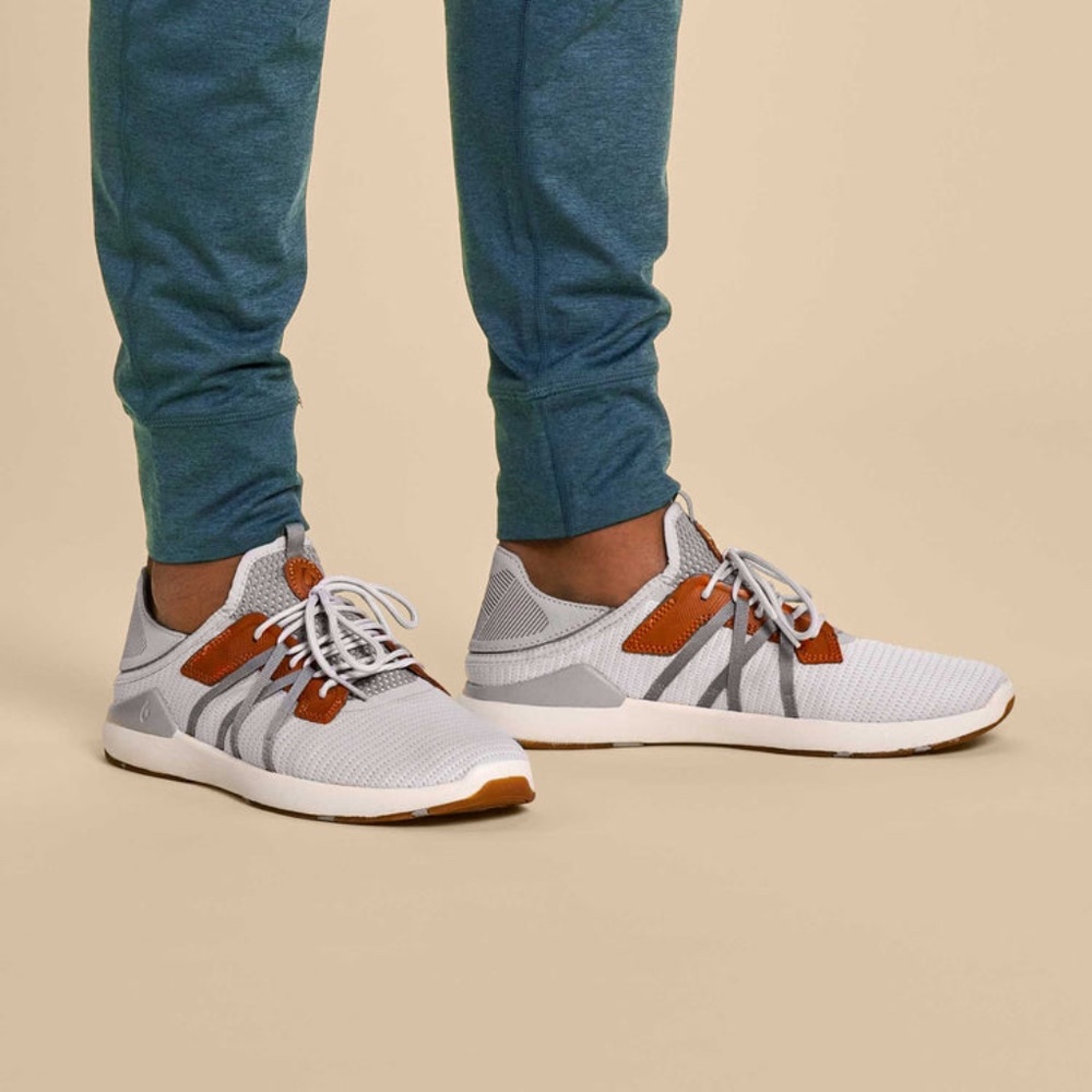 OluKai Mio Li Men’s Everyday Athletic Shoes - Mist Grey Poi (Size 12)